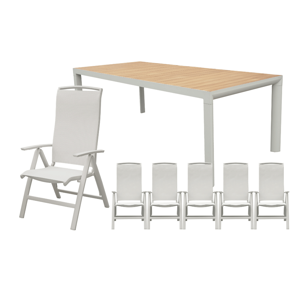 Royal Seasons Diningset 6-zits La Palma Zand