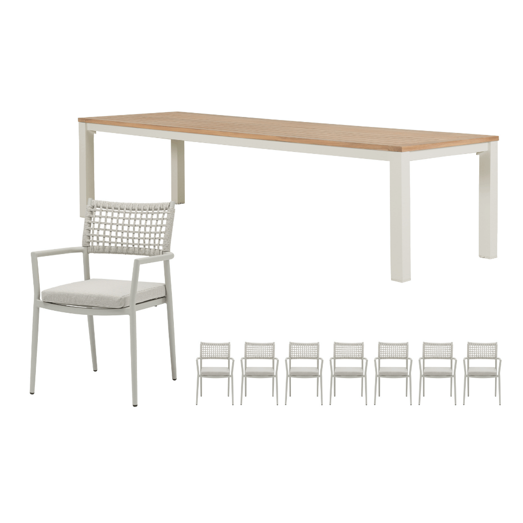 Royal Seasons Diningset 8-zits Liv Zand