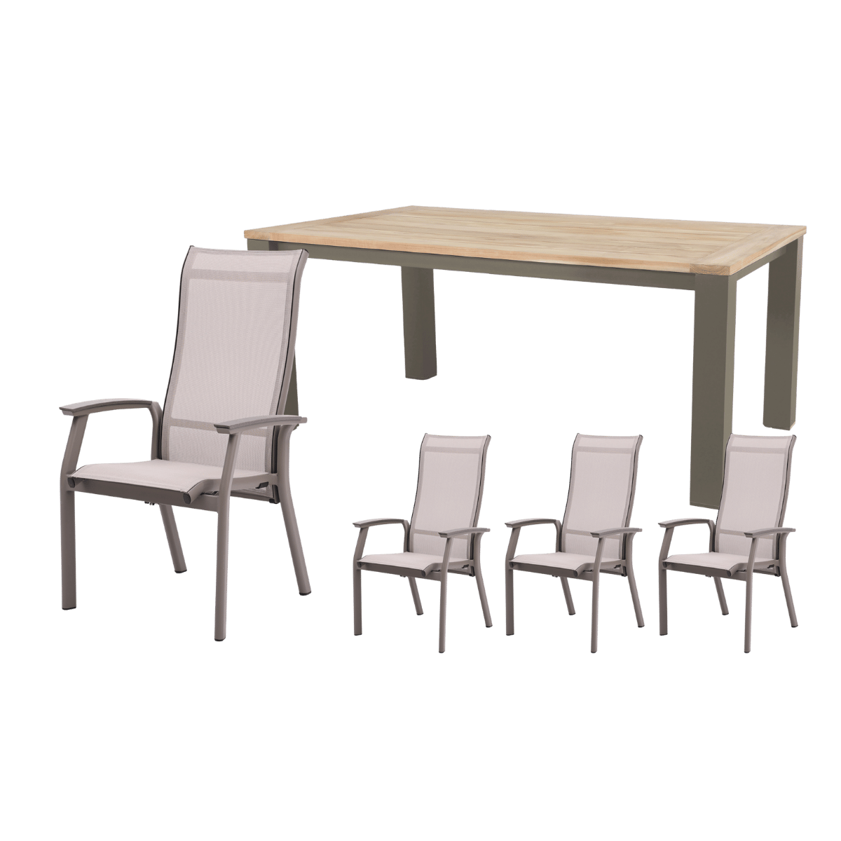 Royal Seasons Diningset 4-zits Sevilla Espresso