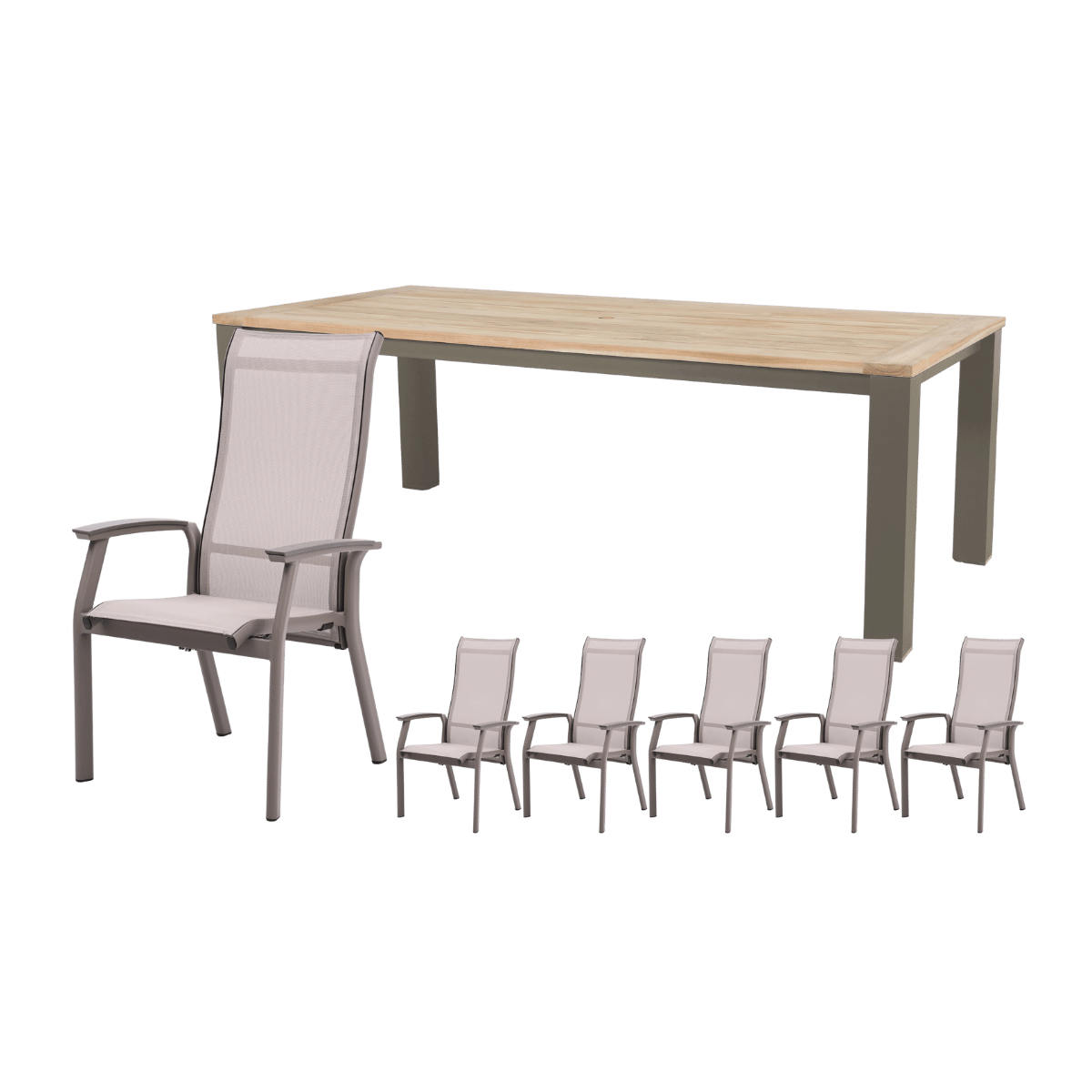 Royal Seasons Diningset 6-zits Sevilla Espresso