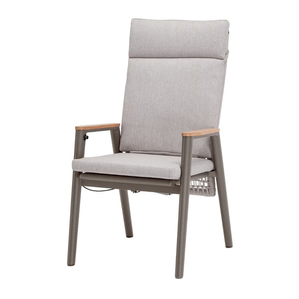 Royal Seasons Diningset 4-zits Portland Hoog Teak Espresso