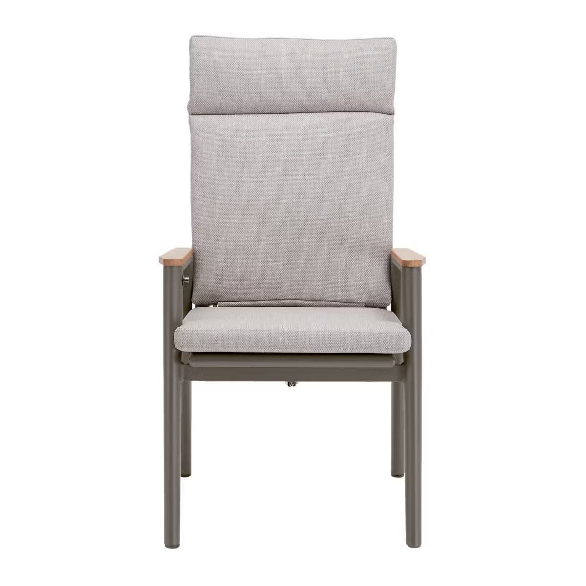 Royal Seasons Diningset 4-zits Portland Hoog Teak Espresso