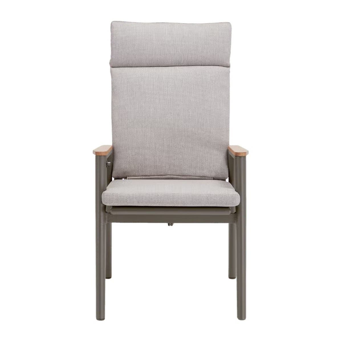 Royal Seasons Diningset 4-zits Portland Hoog Teak Rond Espresso