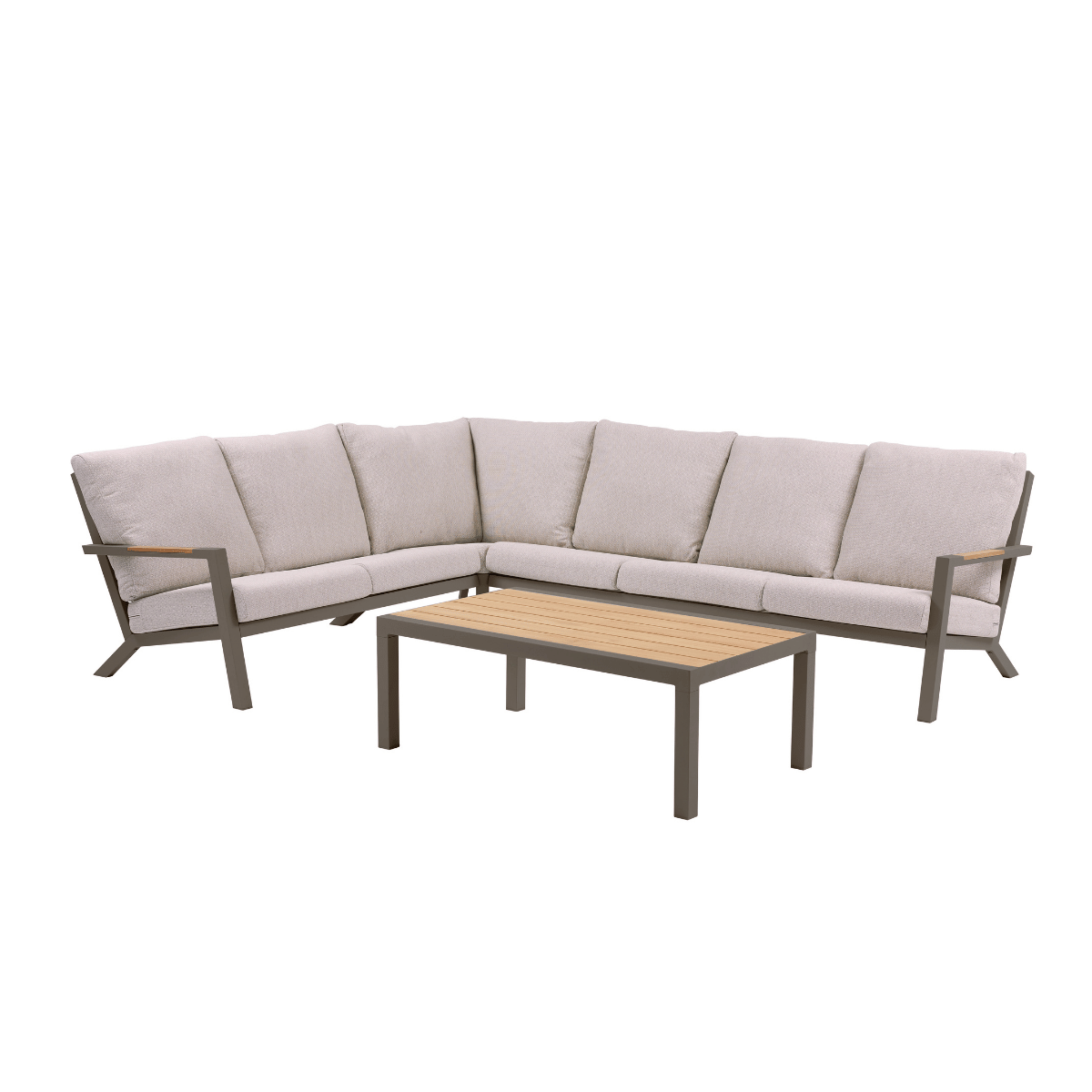 Royal Seasons Hoek-loungeset 6-zits Solare Espresso