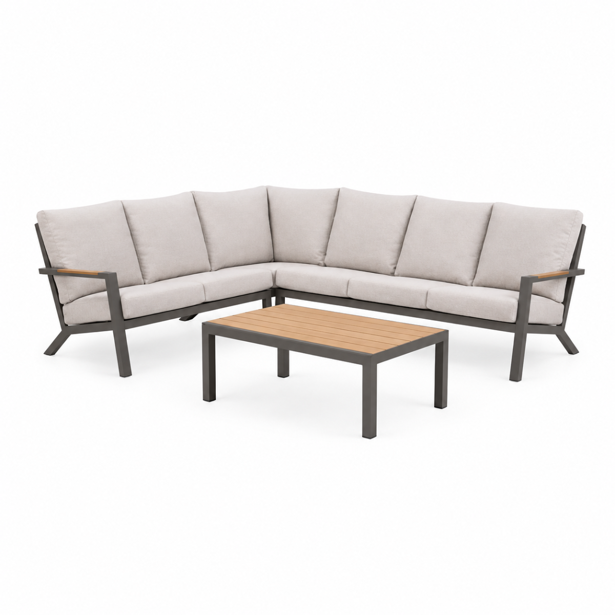 Royal Seasons Hoek-loungeset 6-zits Solare Espresso