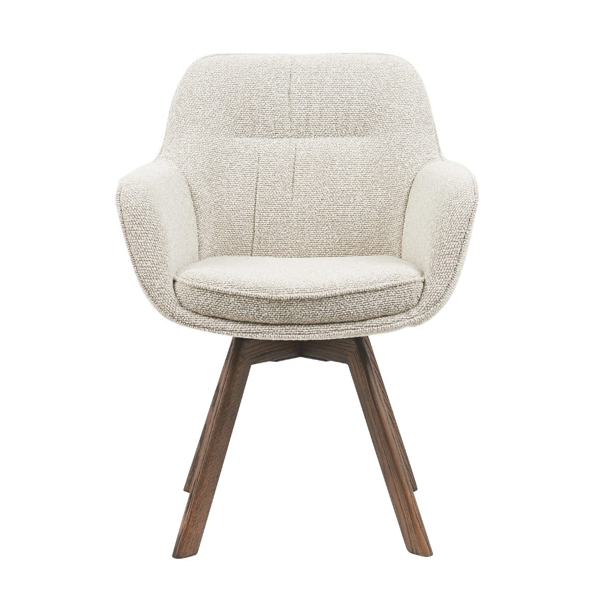 24Seven Draaibare Eetkamerstoel Beige 62,5 x 64,5 x 86 cm