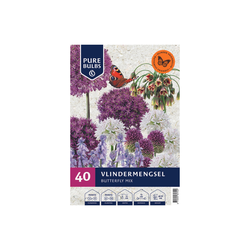 Pure Bulbs Vlindermengsel Butterfly Mix 40 bollen