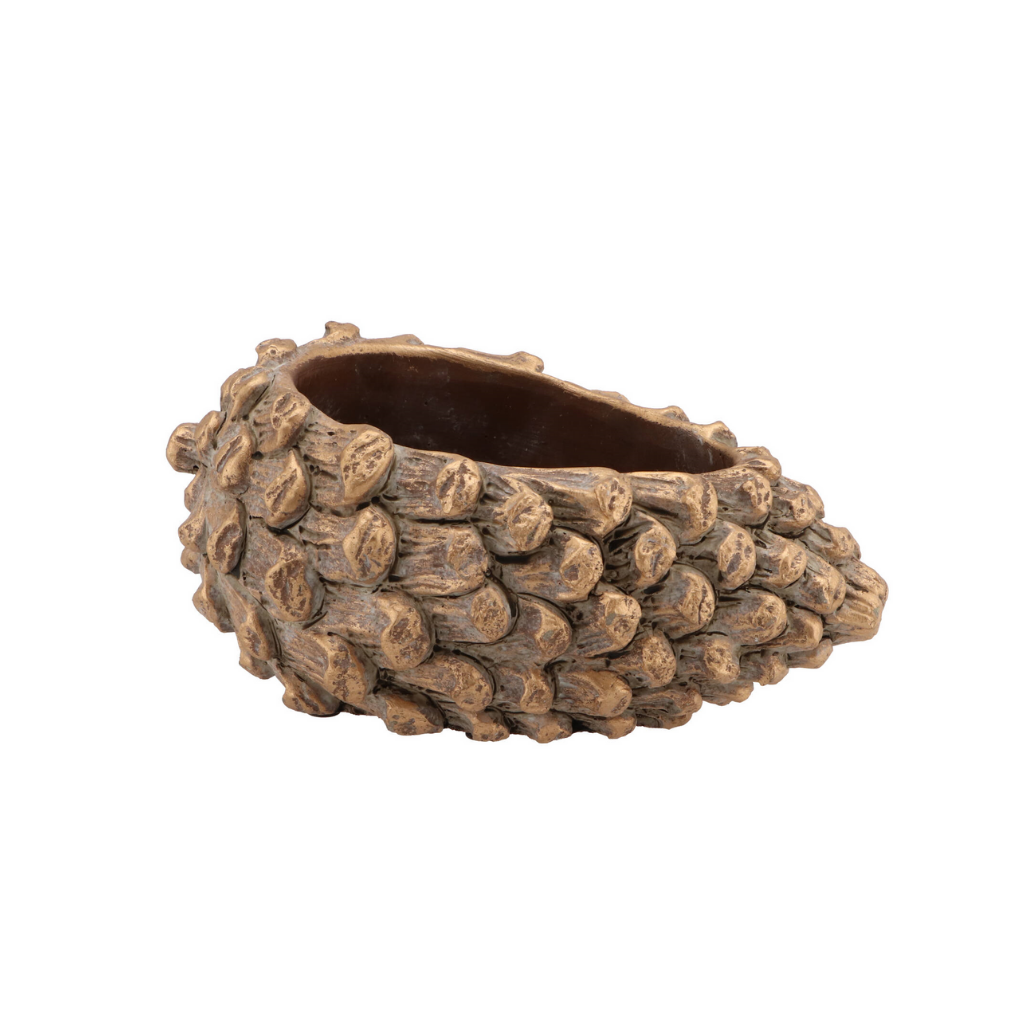 Beton Pinecone Goud Ovaal