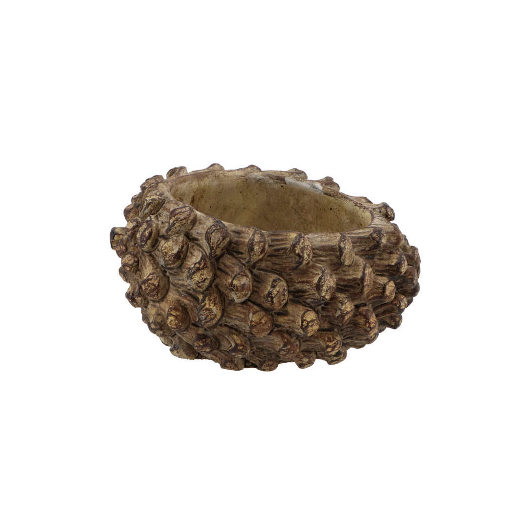 Beton Pinecone Bruin Rond 16 cm