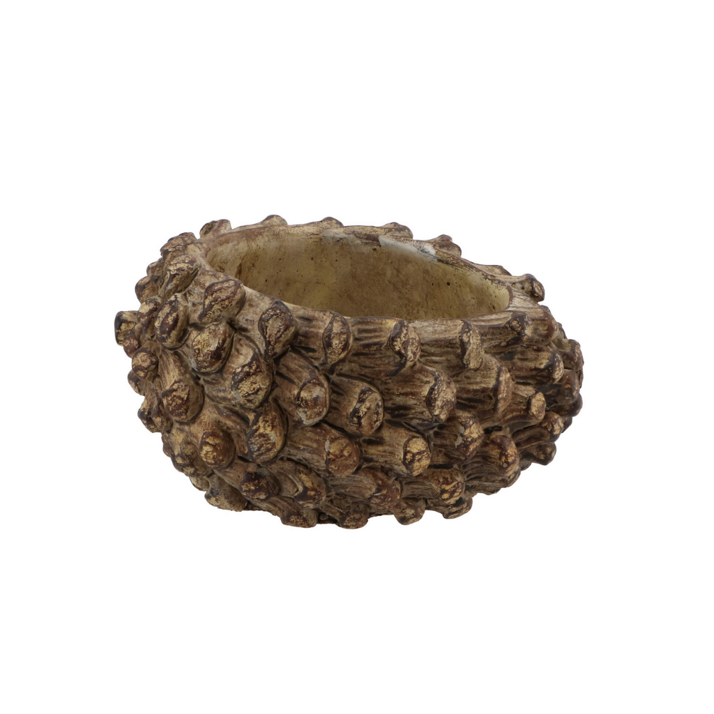 Beton Pinecone Bruin Rond 21 cm