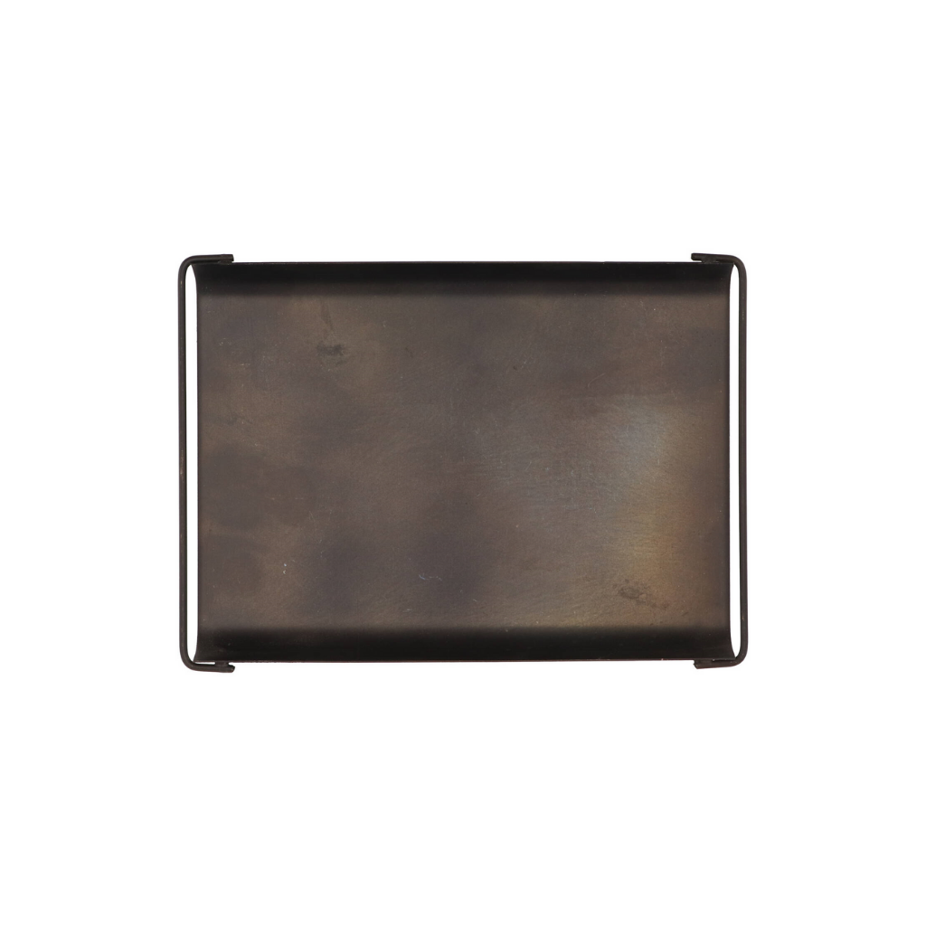 Dobra Black Metal Tray Antique