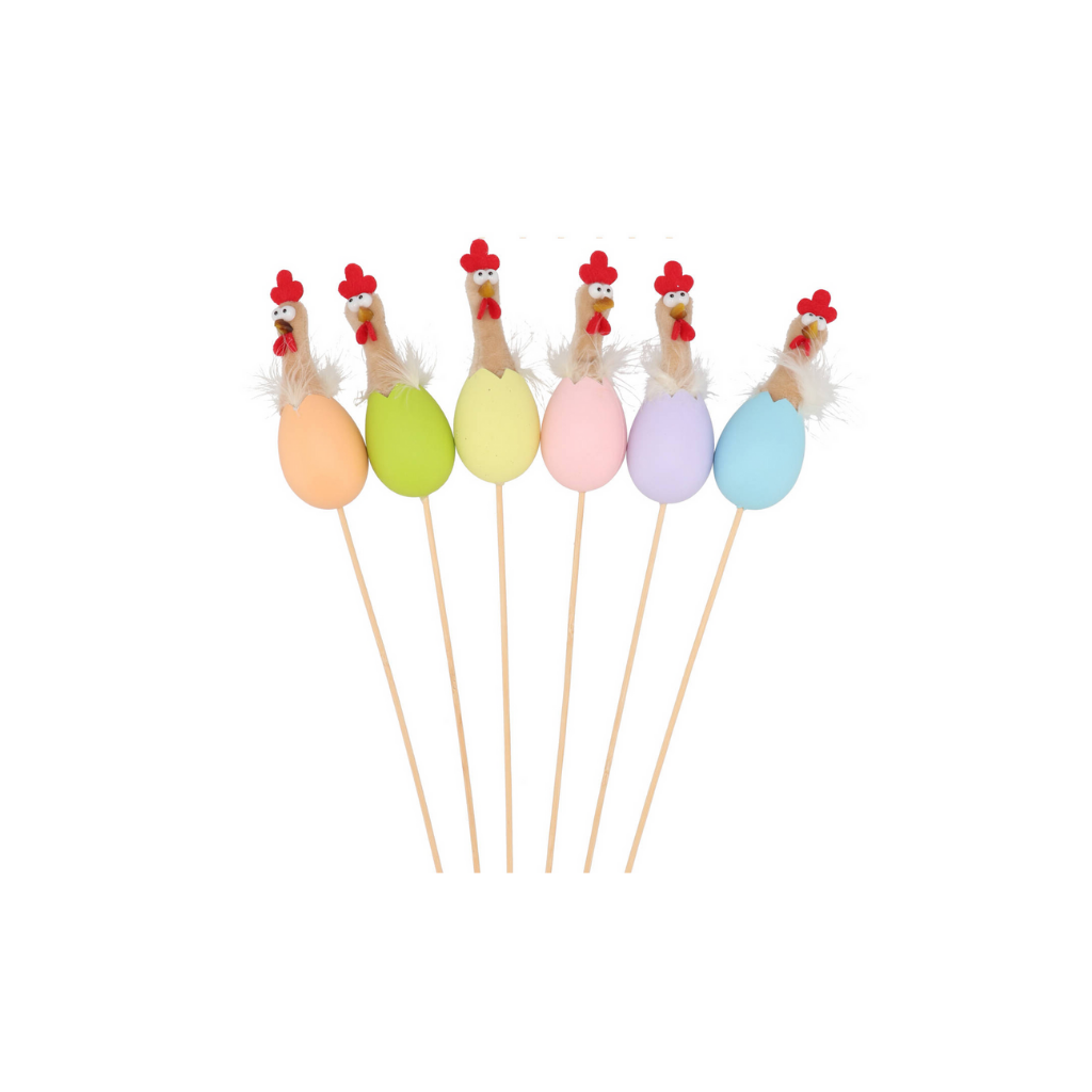 Easter Stick Fluffy Chicken Color