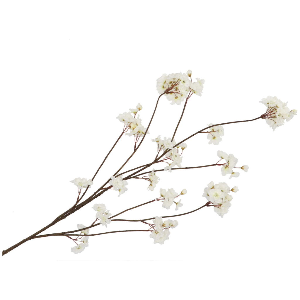 Daan Kromhout Design Kunstbloem Zijde Cherry Blossom Wit 126 cm