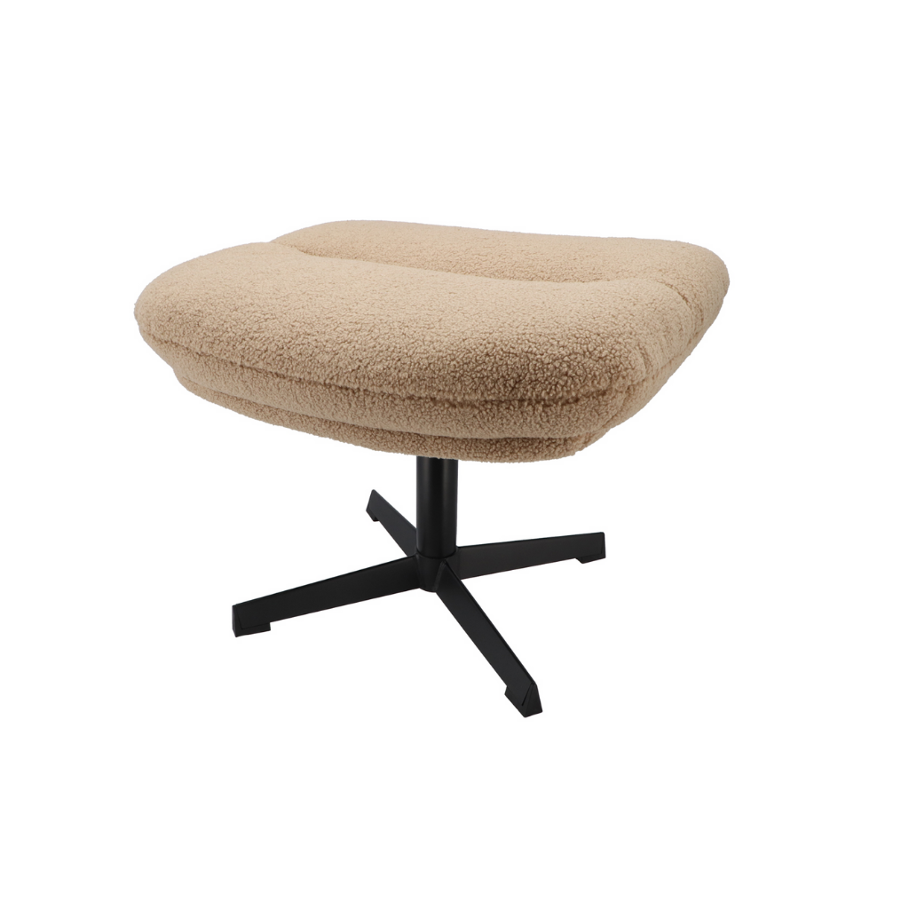 Daan Kromhout Design Lounge Footstool Teddy Zand 56 x 45 x 40 cm