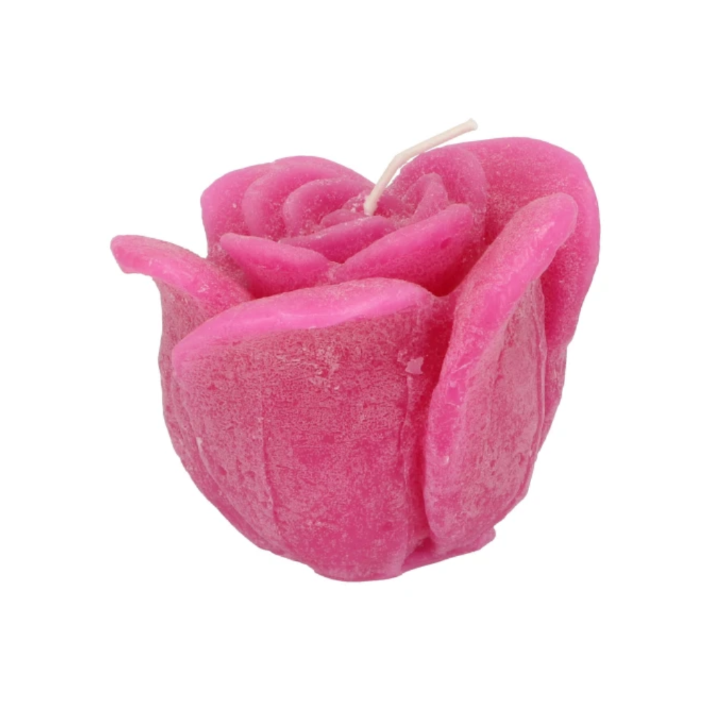 Candle Roos Fuchsia 8 x 7 cm