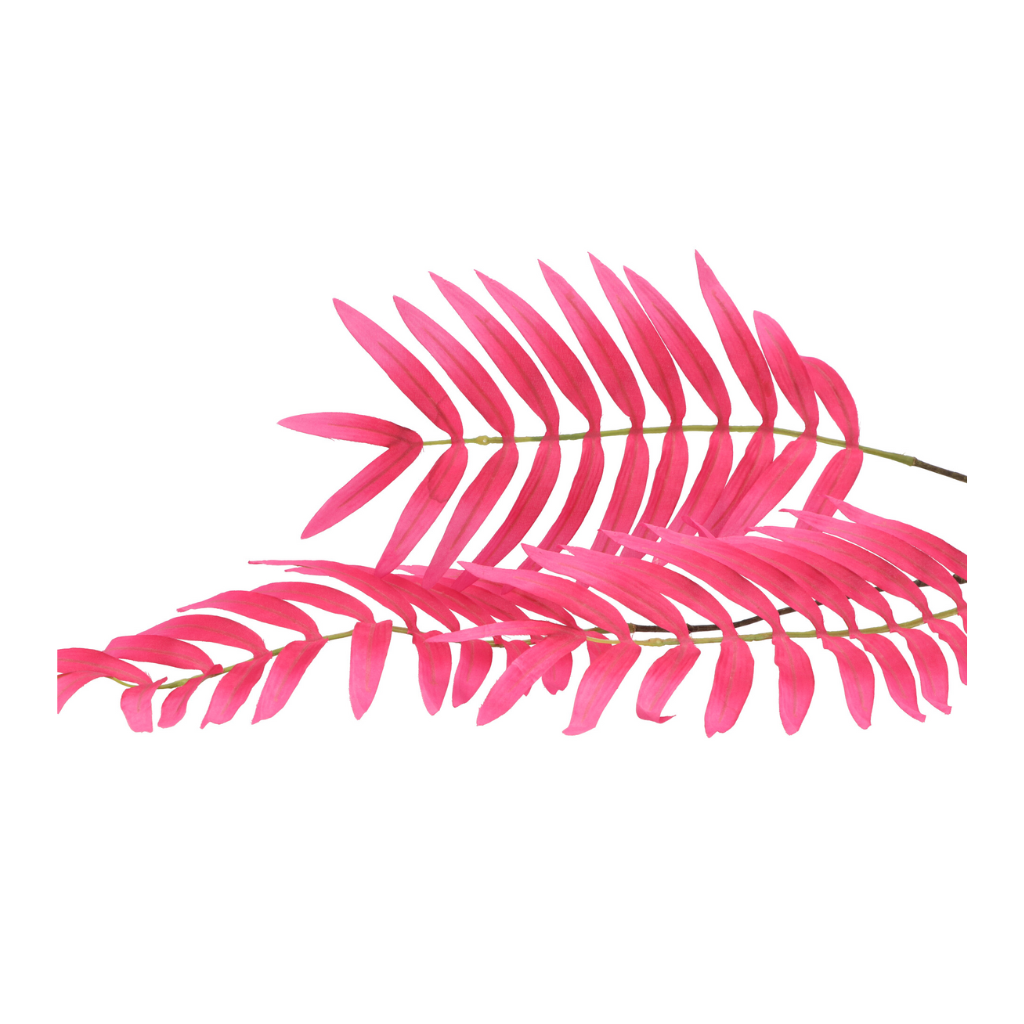 Kunstbloem Zijde Palmblad Roze 87cm