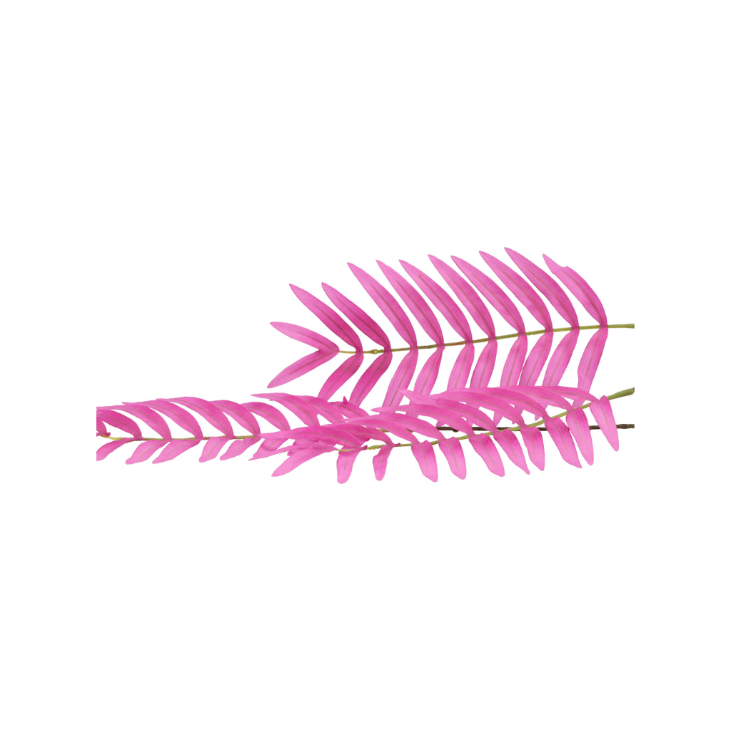 Kunstbloem Zijde Palmblad Paars 87cm