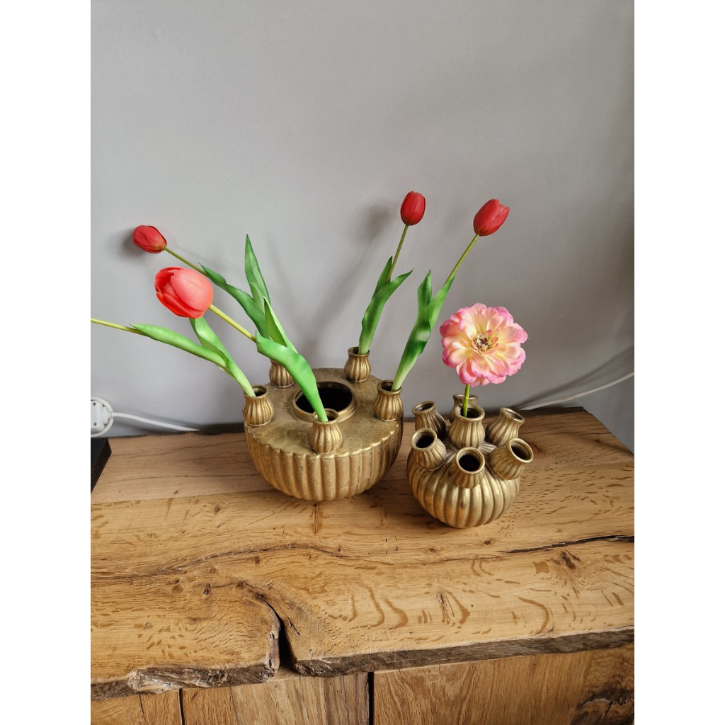 Tulpenvaas Amsterdam Goud Set 28x38