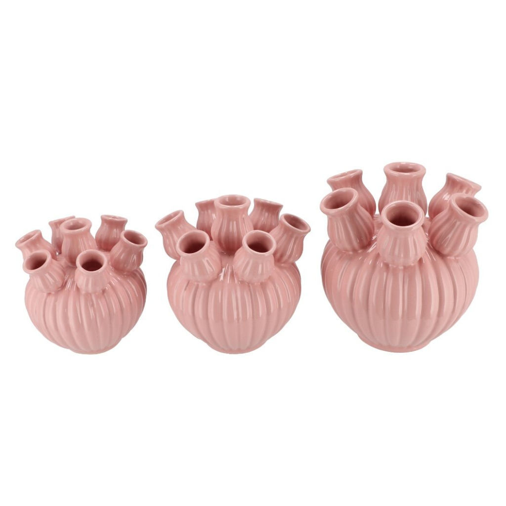 Amsterdam Tulpen Vaas Roze 16 x 15 cm
