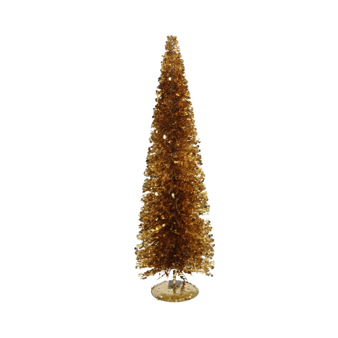 Kerstboom sparkle goud pailletten 17 x 50