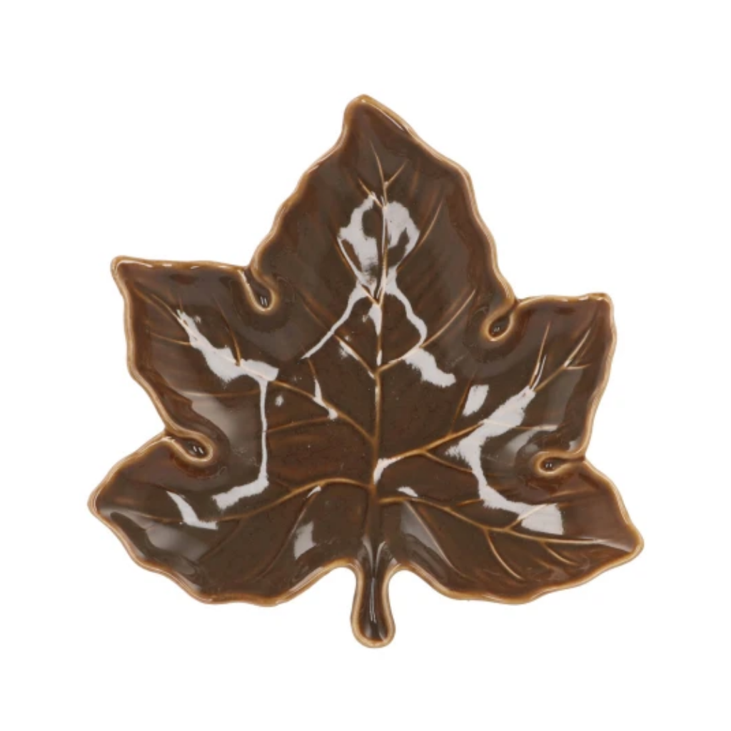 Schaal blad olijf 18 x 18 x 4 cm