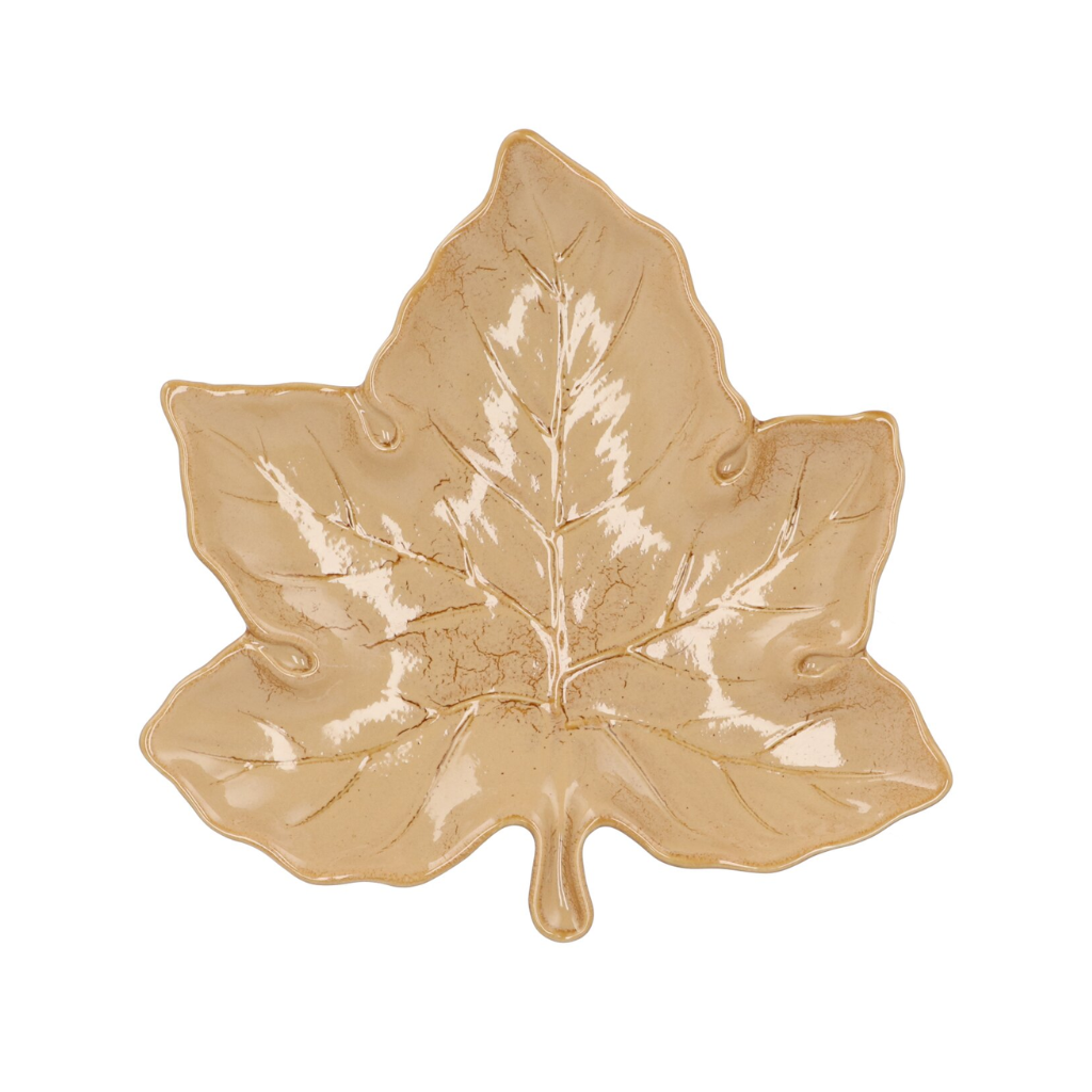 Schaal blad zand 18 x 18 x 4 cm