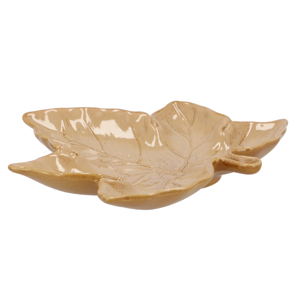 Schaal blad zand 18 x 18 x 4 cm
