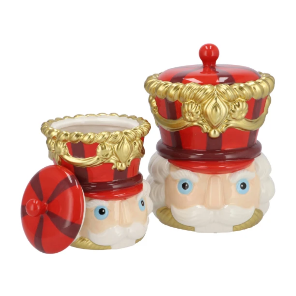 Snoeppot notenkraker rood 14 x 20 cm