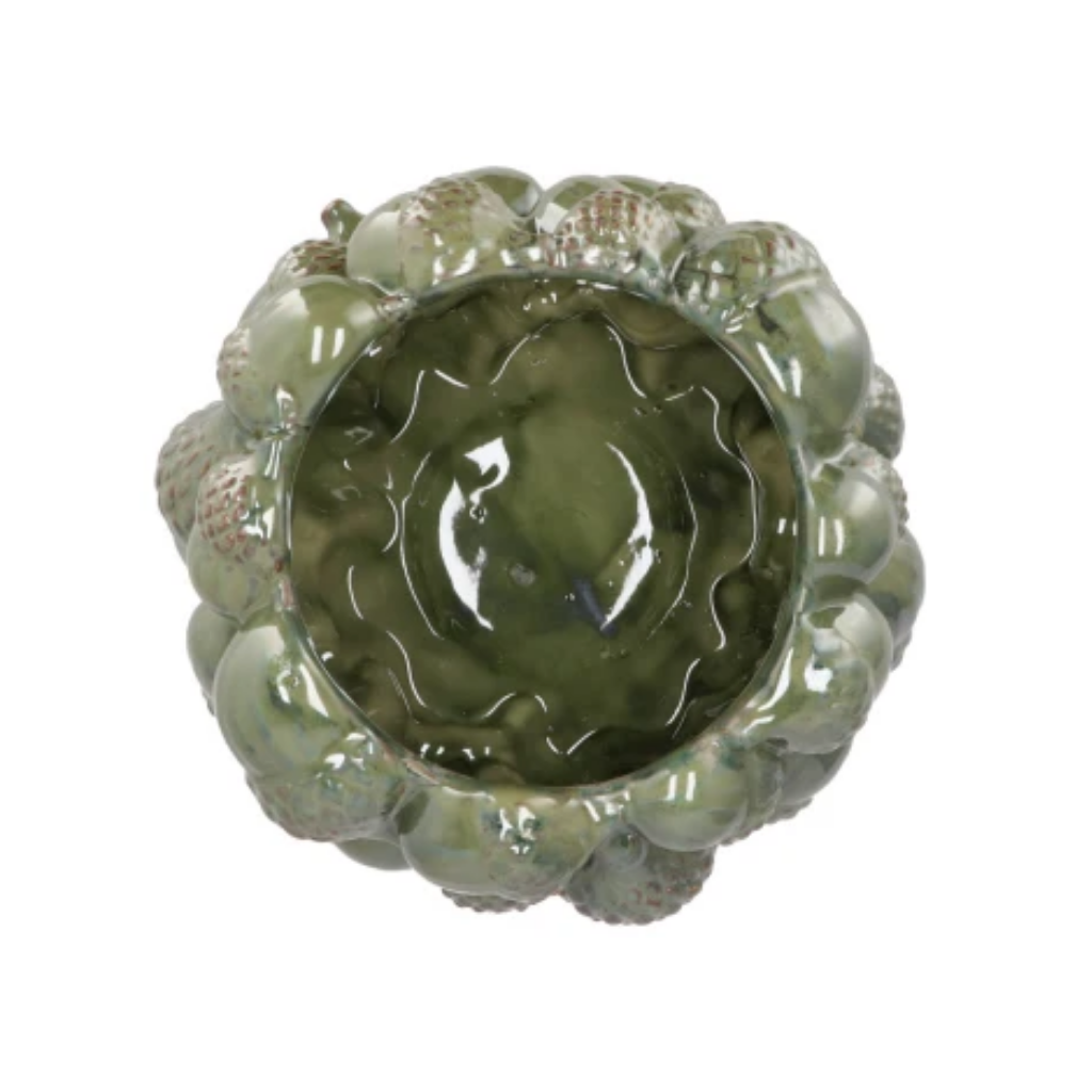 Milou bloempot eikels majestic groen 20 x 16 cm