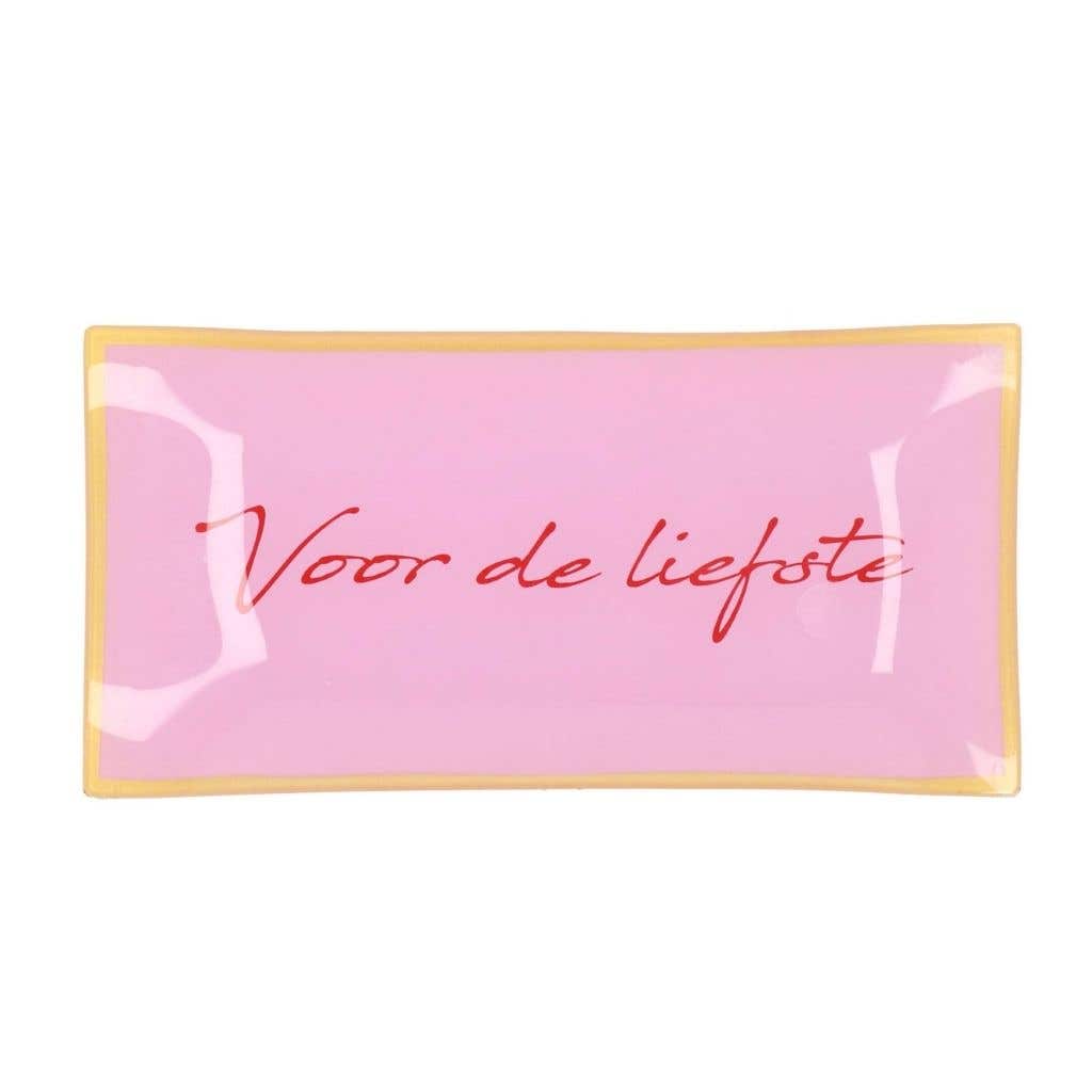 Daan Kromhout Design Bord Rechthoek Voor De Liefde 20 x 10 x 2 cm