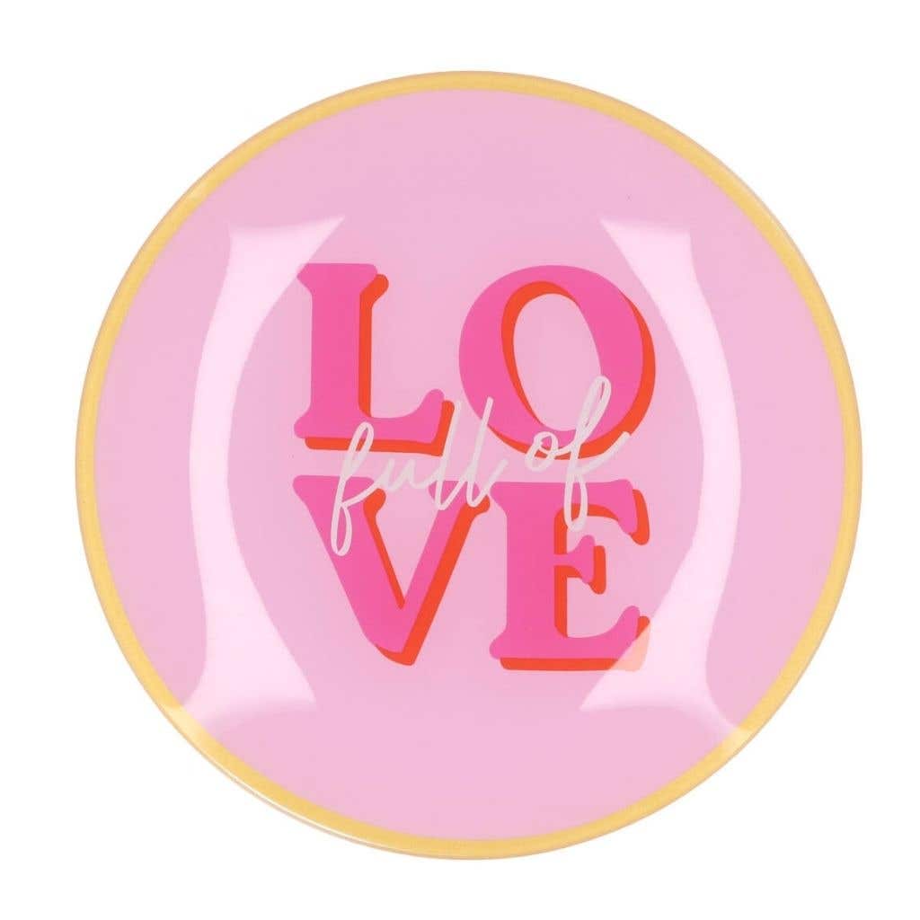 Daan Kromhout Design Bord Rond Love 18 x 2 cm