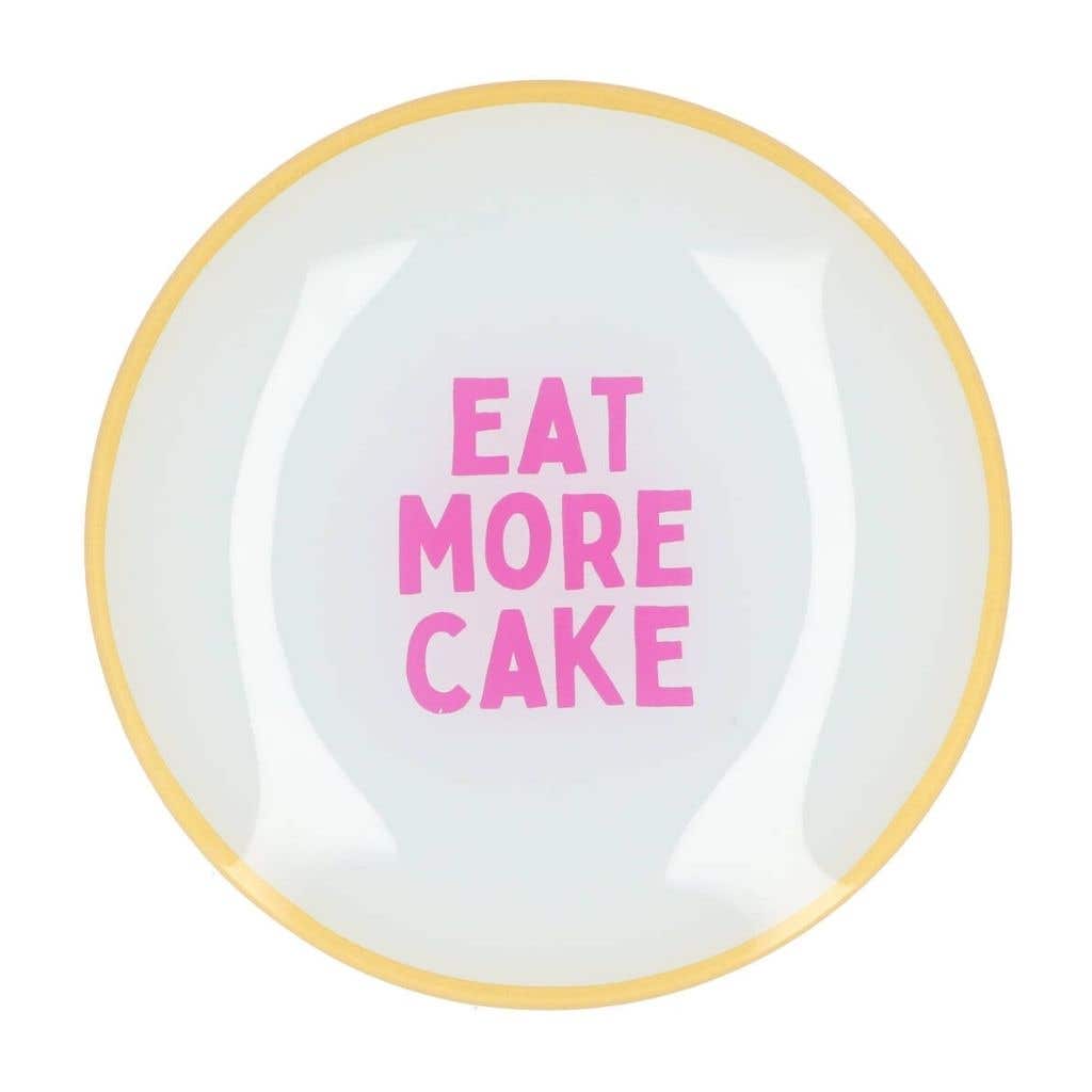Daan Kromhout Design Bord Rond Eat More Cake 18 x 2 cm