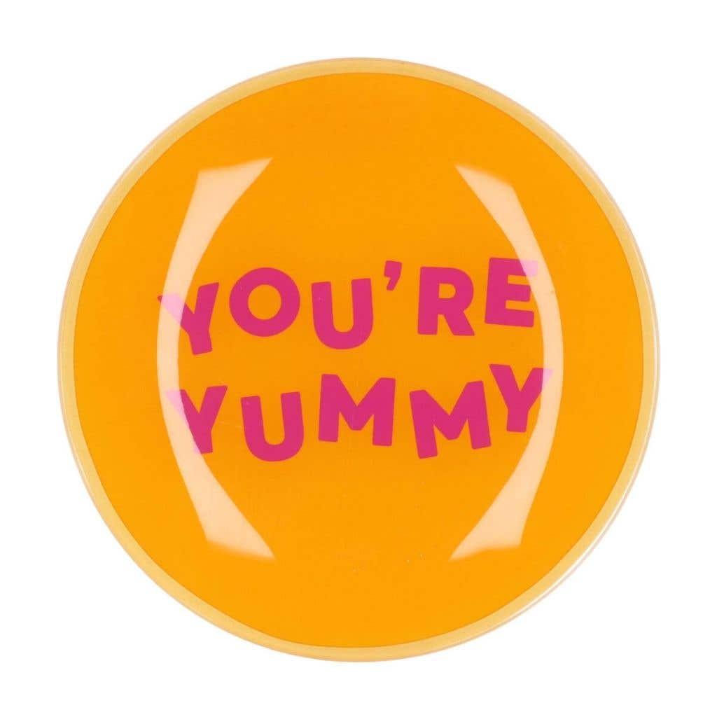 Daan Kromhout Design Bord Rond You're Yummy 18 x 2 cm