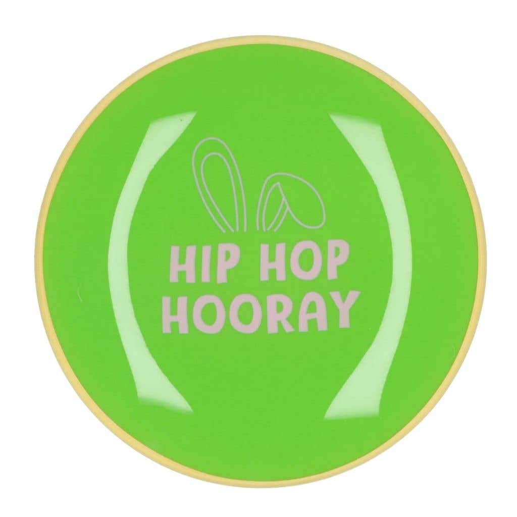 Daan Kromhout Design Bord Rond Hip Hop Hooray 18 x 2 cm