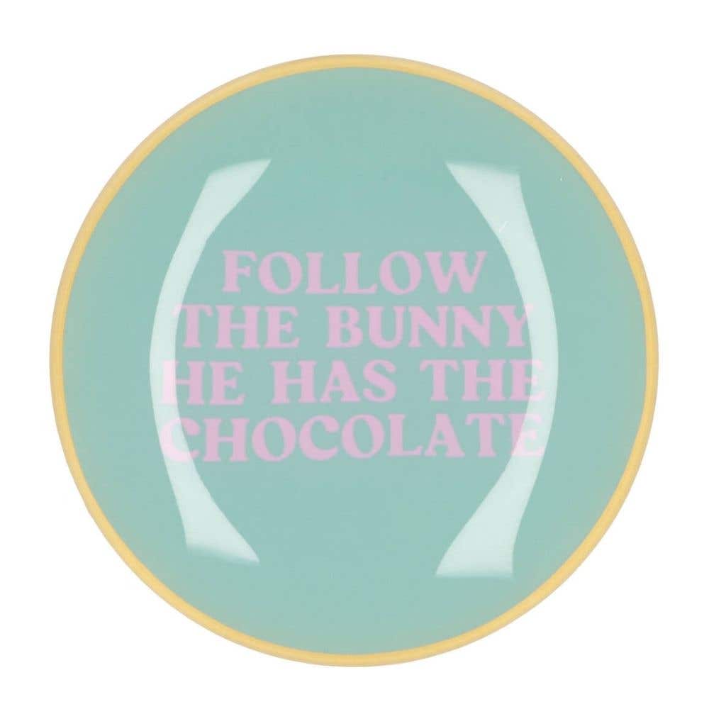 Daan Kromhout Design Bord Rond Follow The Bunny 18 x 2 cm