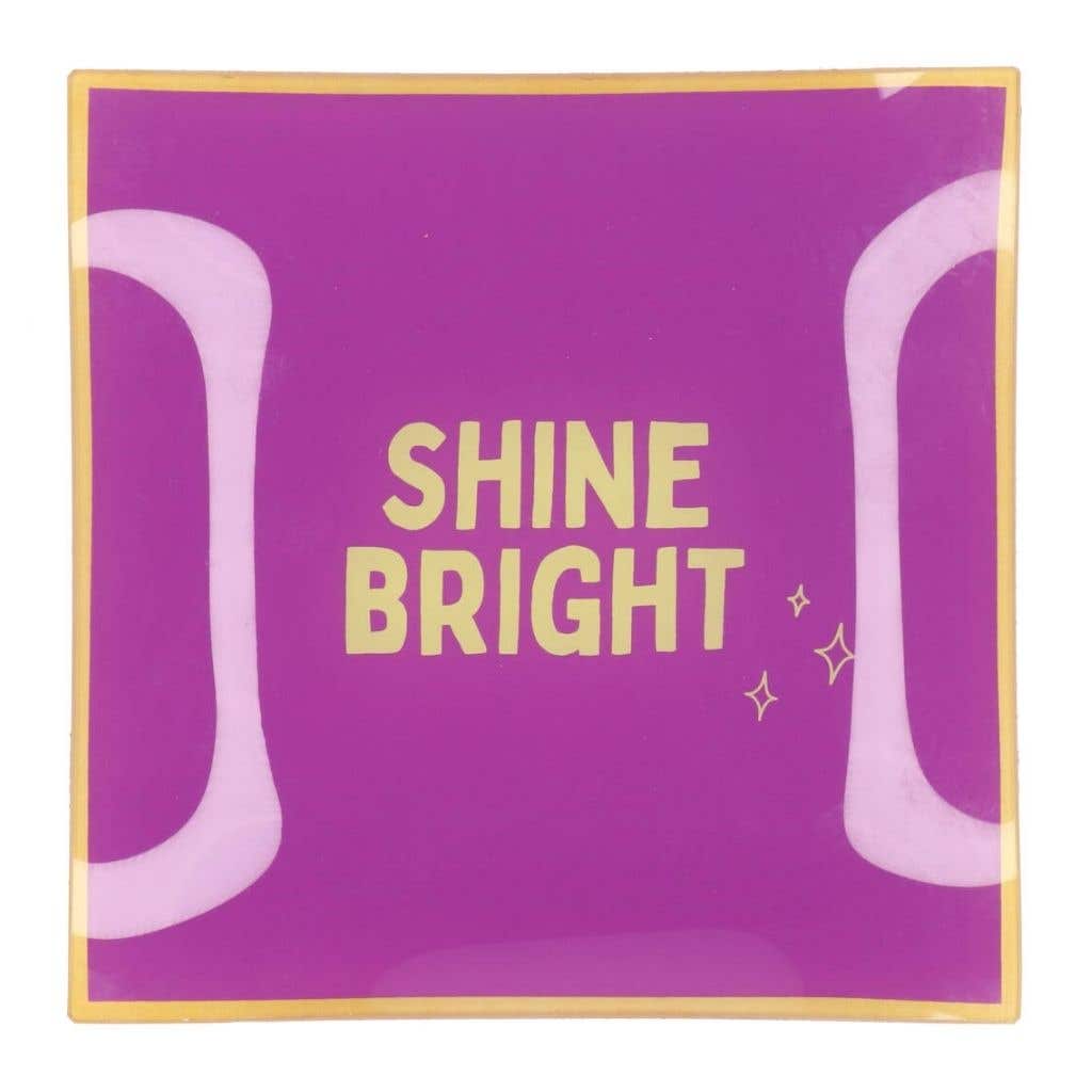 Daan Kromhout Design Bord Vierkant Shine Bright 18 x 18 x 2 cm