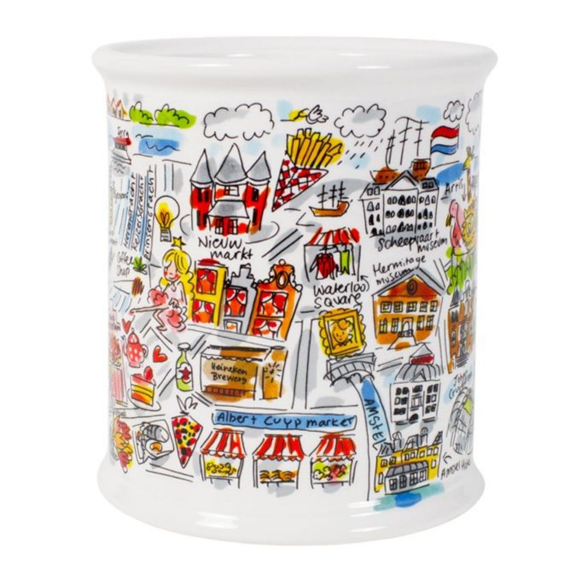 Blond Amsterdam Voorraadpot City Amsterdam 16 x 22 x 16 cm