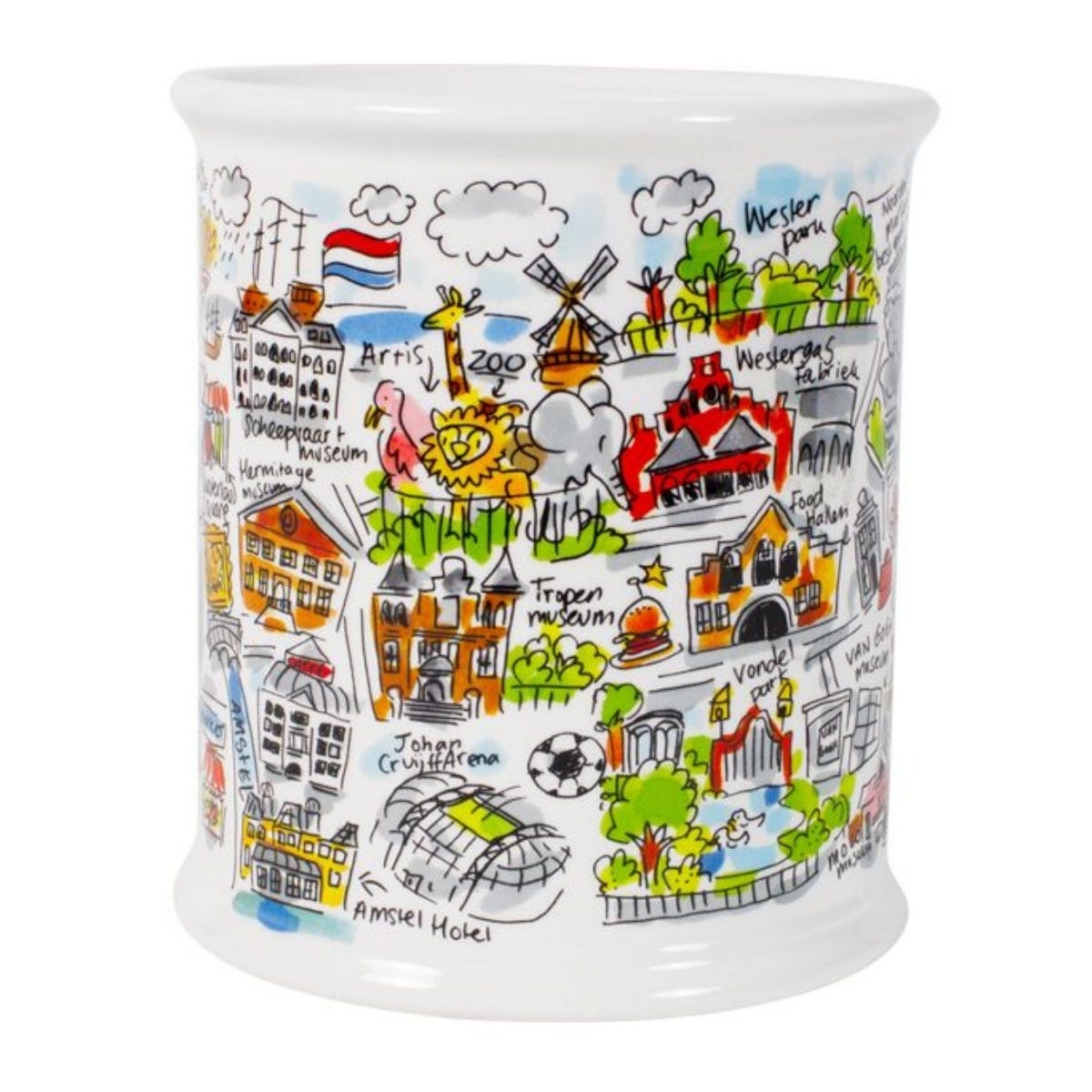 Blond Amsterdam Voorraadpot City Amsterdam 16 x 22 x 16 cm