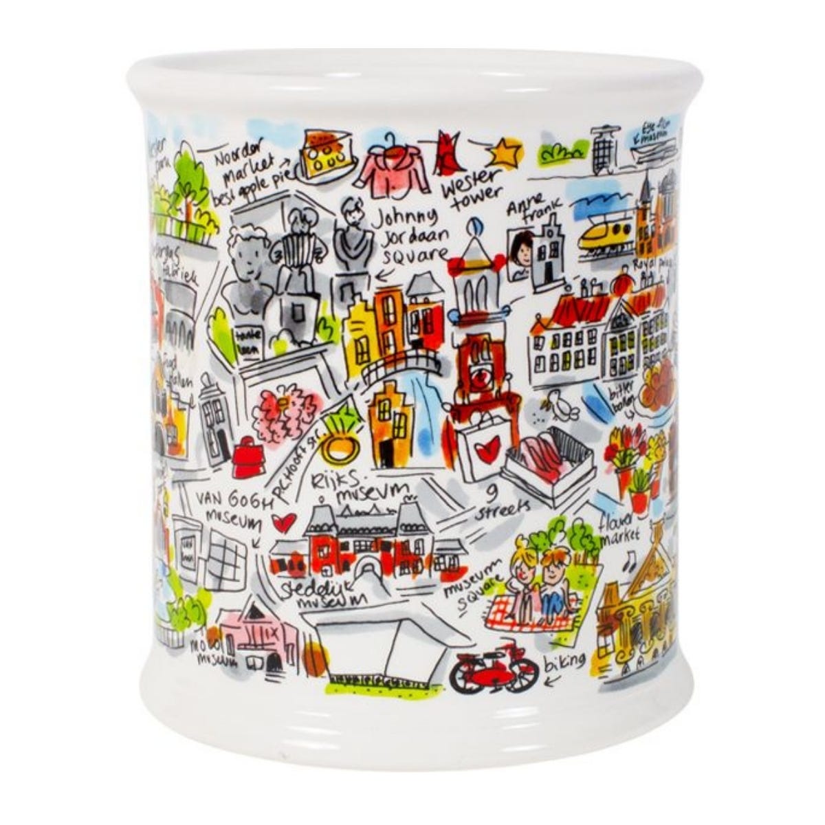 Blond Amsterdam Voorraadpot City Amsterdam 16 x 22 x 16 cm