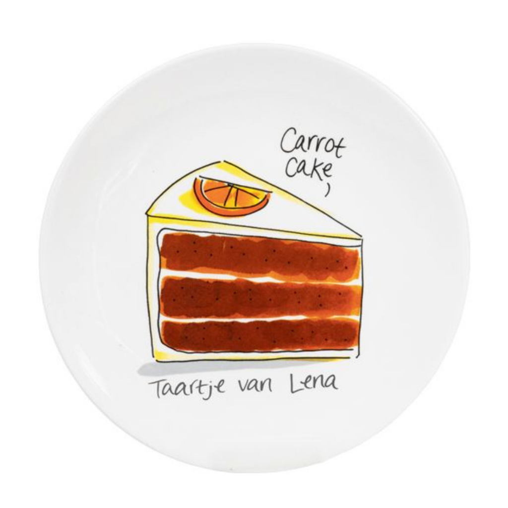 Blond Amsterdam Gebaksbord Even Bijkletsen Carrot Cake 18 cm