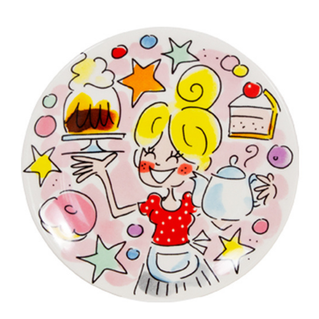 Blond Amsterdam Petit Four Bord Even Bijkletsen Girl 12 cm