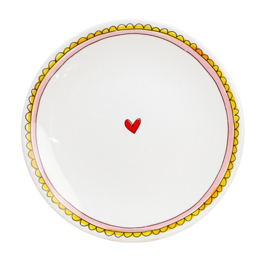 Blond Amsterdam Bord Even Bijkletsen Pink 22 cm