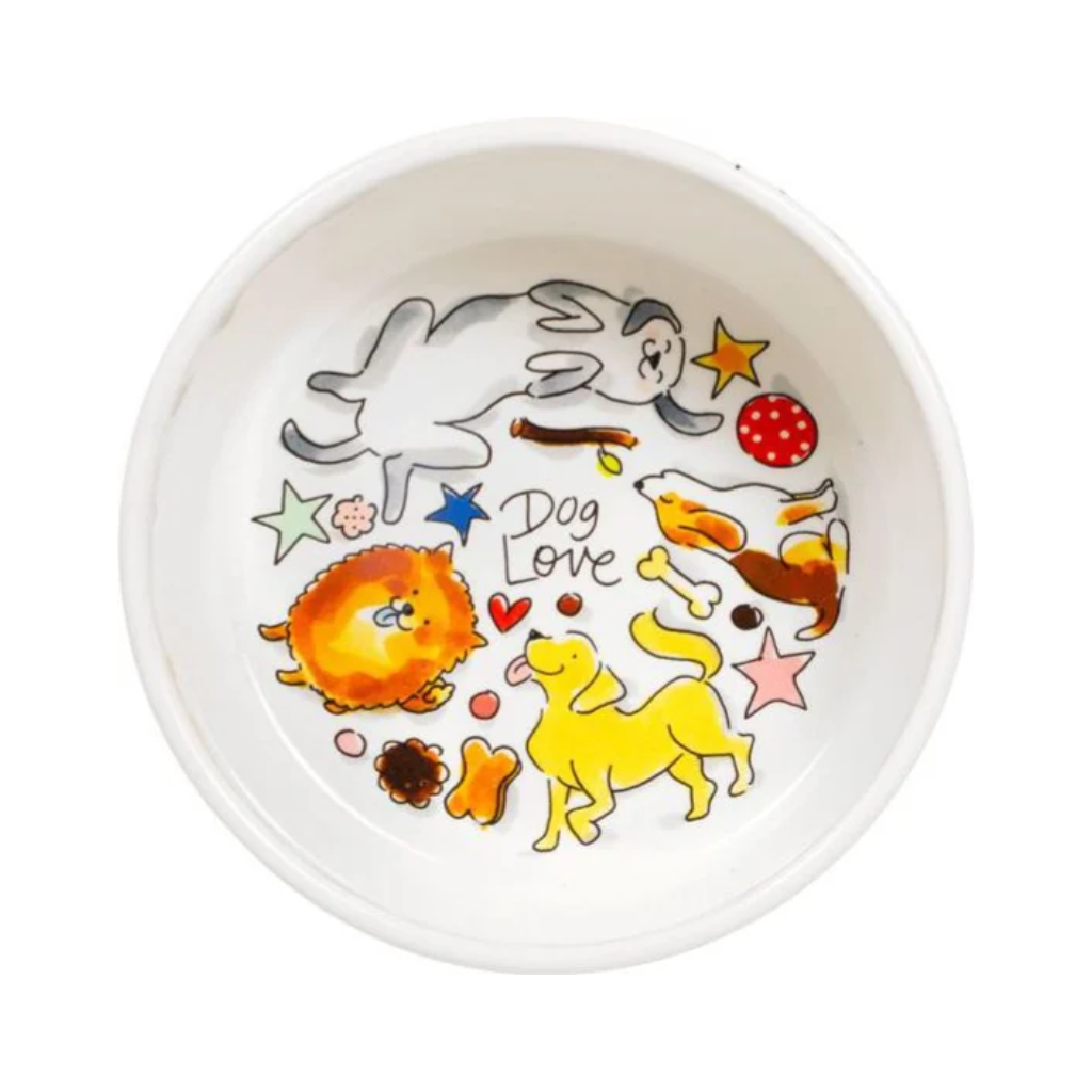 Blond Amsterdam Voerbak Hond Love 15.5 cm