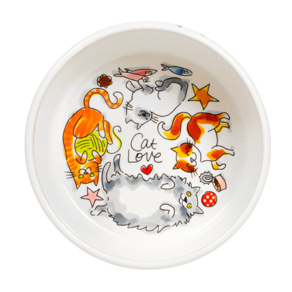 Blond Amsterdam Voerbak Kat Love 15.5 cm