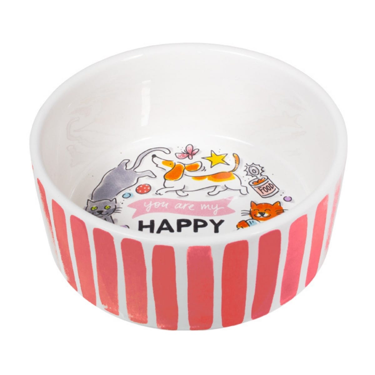 Blond Amsterdam Voerbak Happy Red 15.5 cm