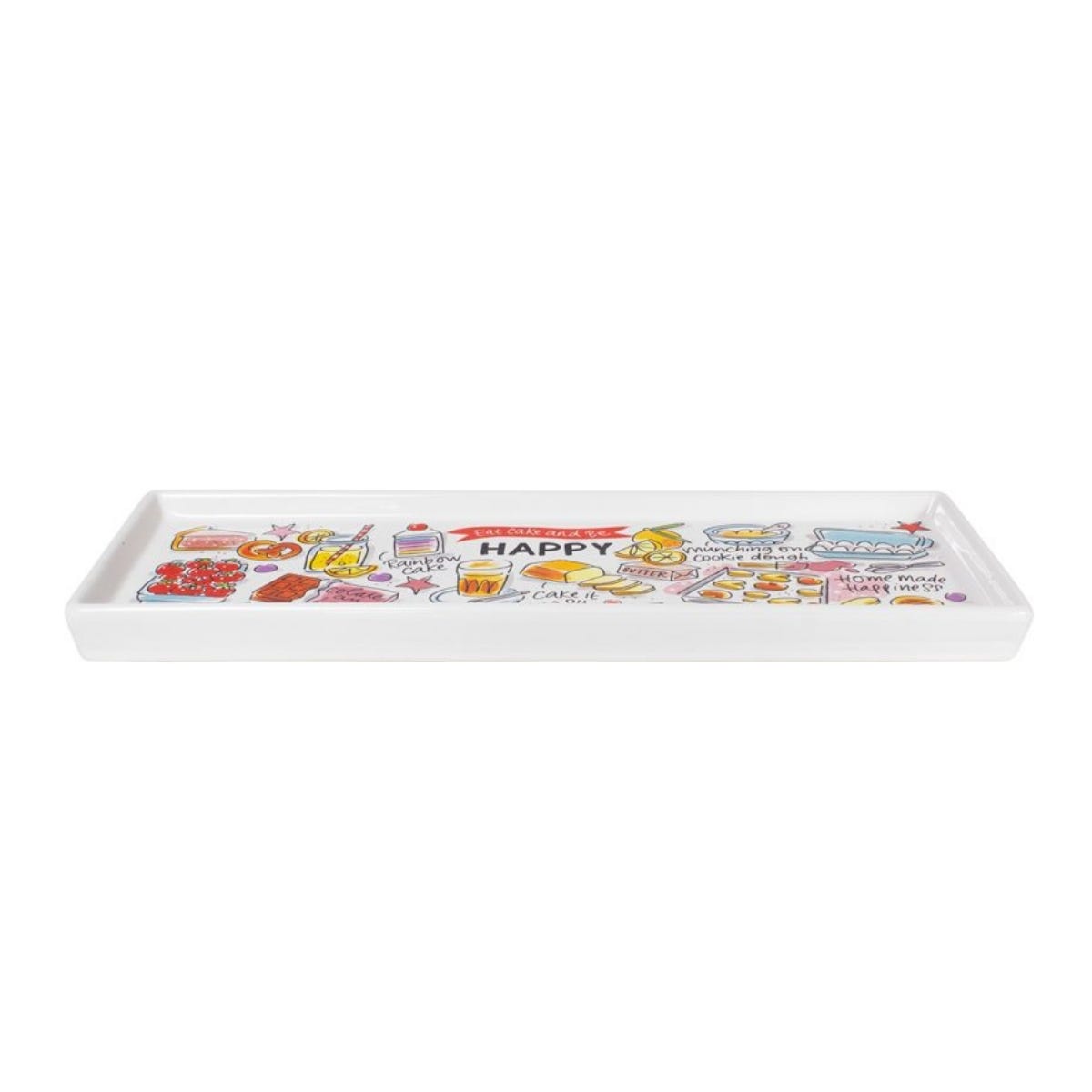 Blond Amsterdam Taartplateau Happy 34.5 x 2.1 x 12.3 cm