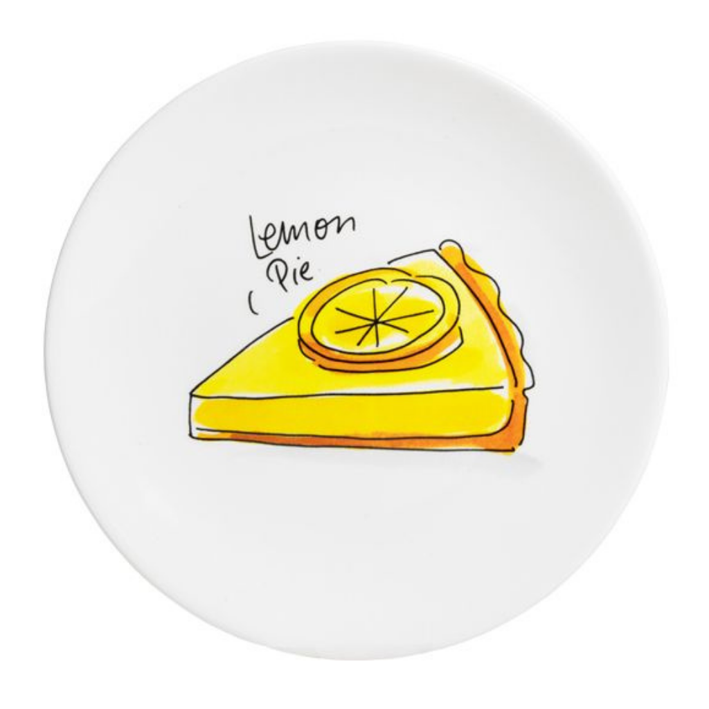 Blond Amsterdam Gebaksbord Even Bijkletsen Lemon Pie 18 cm