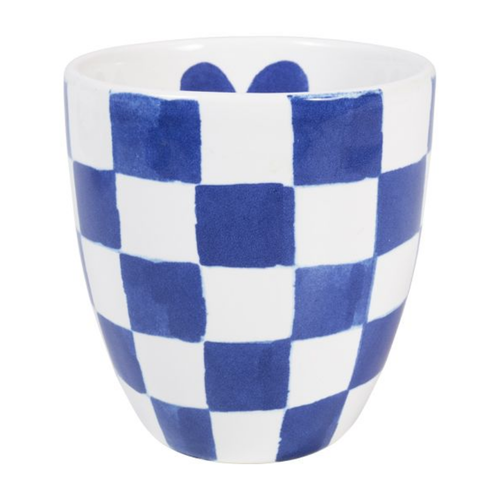 Blond Amsterdam Minimok Delfts Blond No Handle Checkered 8.5 cm