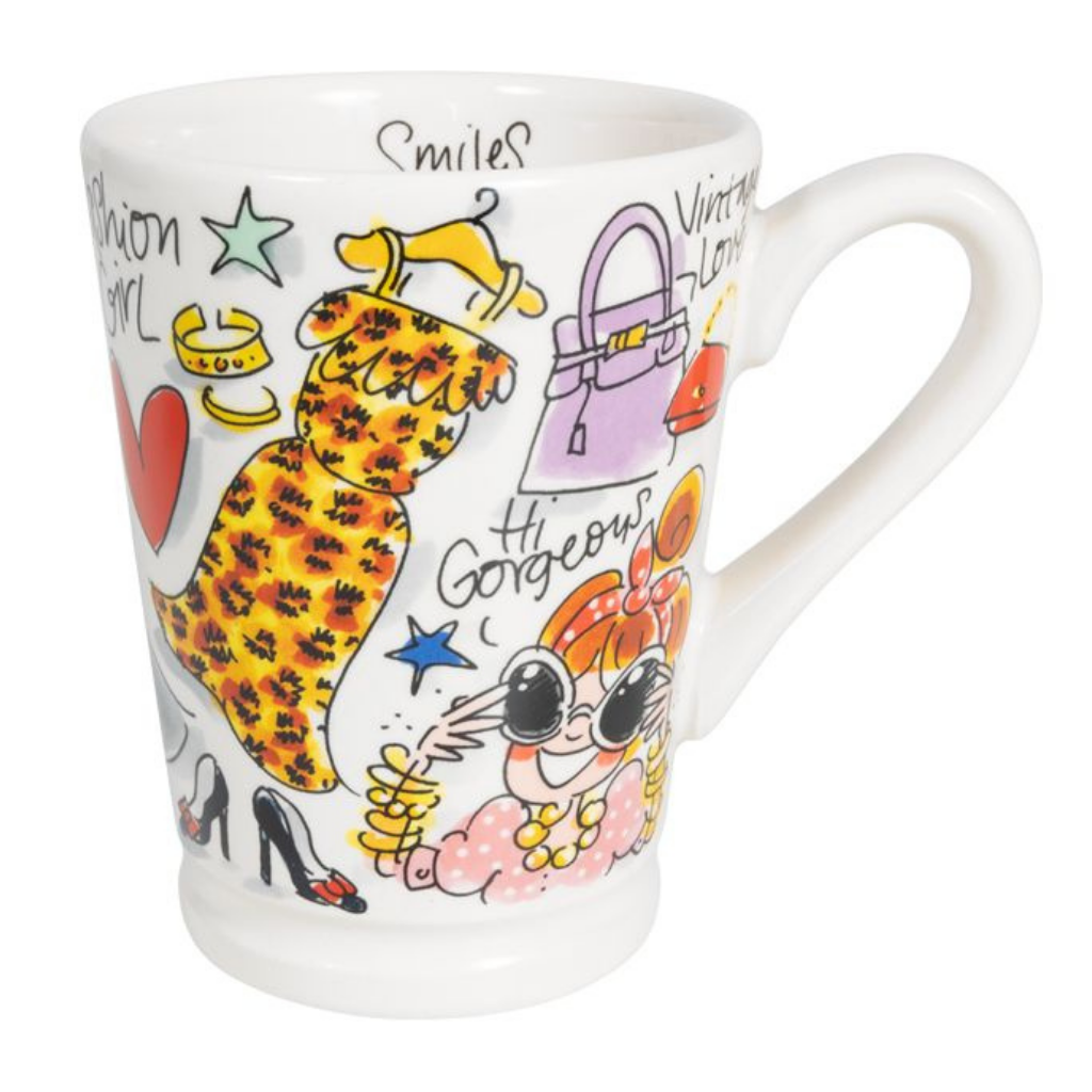 Blond Amsterdam Beker XL Mazagran Fashion Girl 0.5 L