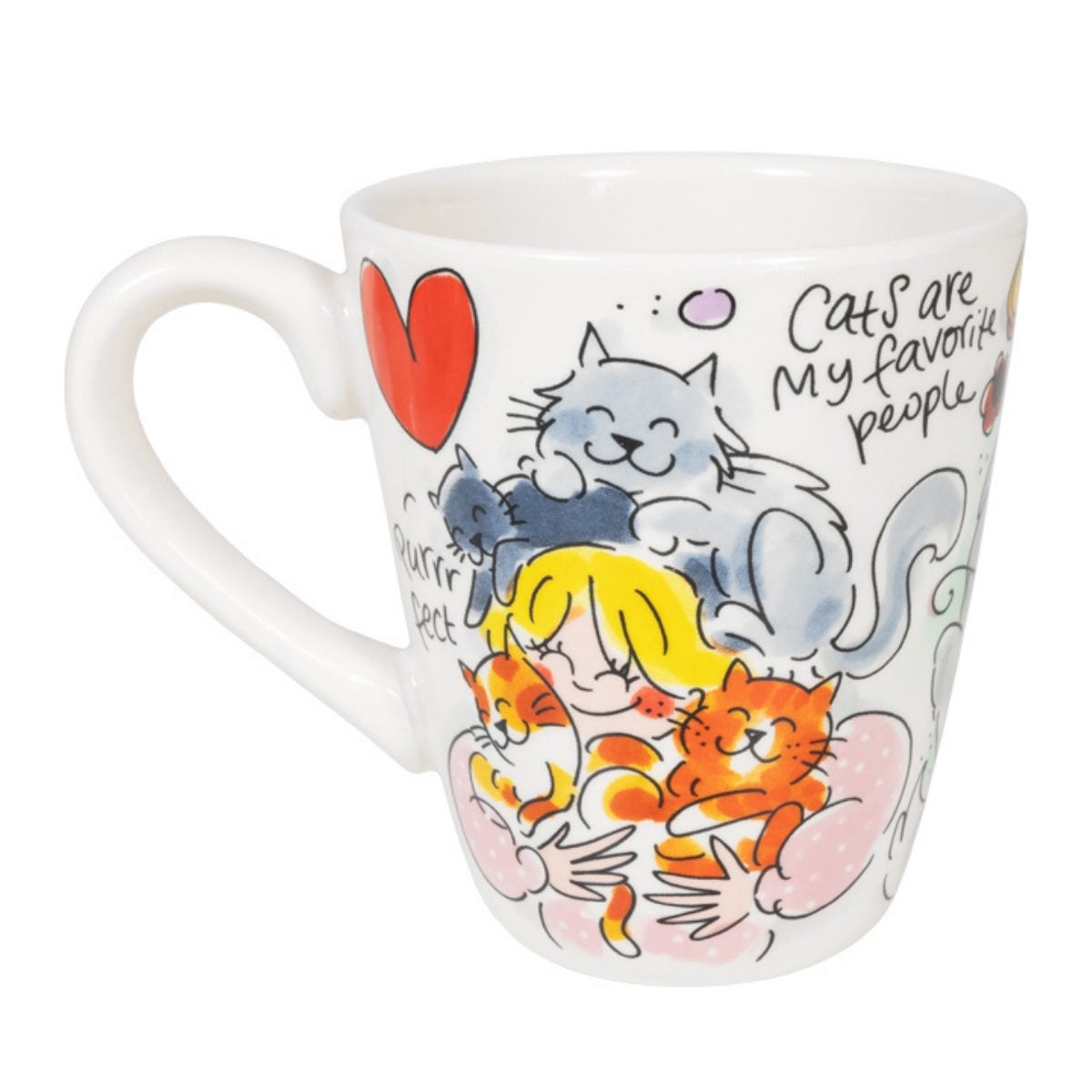 Blond Amsterdam Mok Big Hug Cat 14 x 11.5 x 10 cm